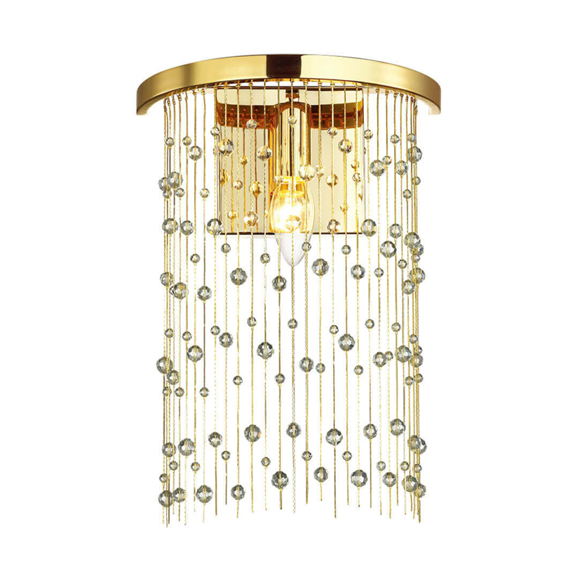 Бра Hailstorm Rain Wall lamp gold Прозрачный (Transparent) Золотой в Казани | Loft Concept 