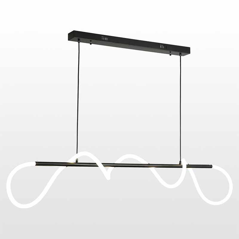 Люстра Luke Lampco Tracer Chandelier Black Line Белый Черный в Казани | Loft Concept 