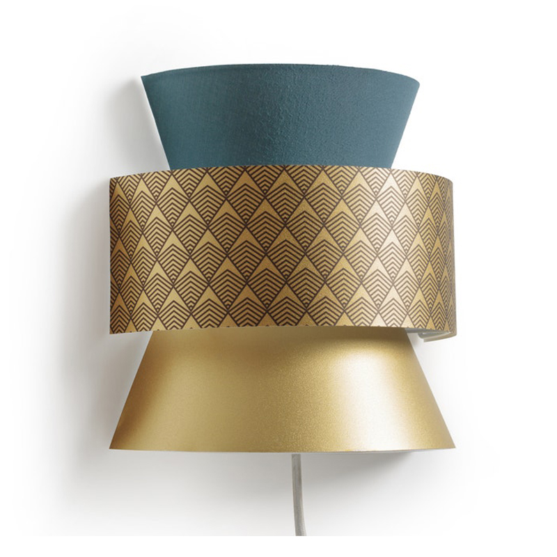 Бра Sconce Blue & Gold Синий Золотой в Казани | Loft Concept 