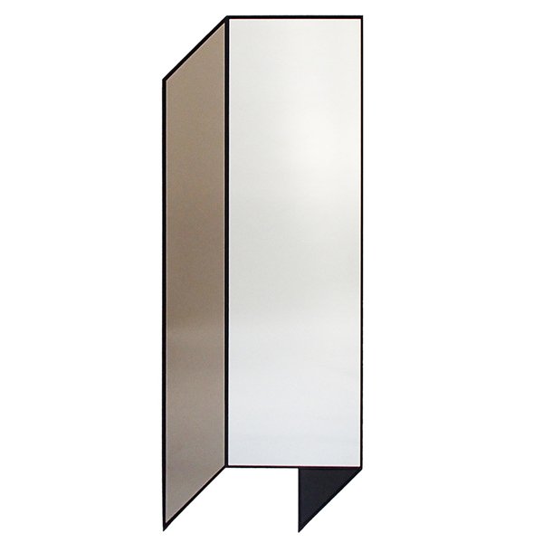 Зеркало Bower Fold Floor Shape Mirror Прозрачный Черный Серый в Казани | Loft Concept 