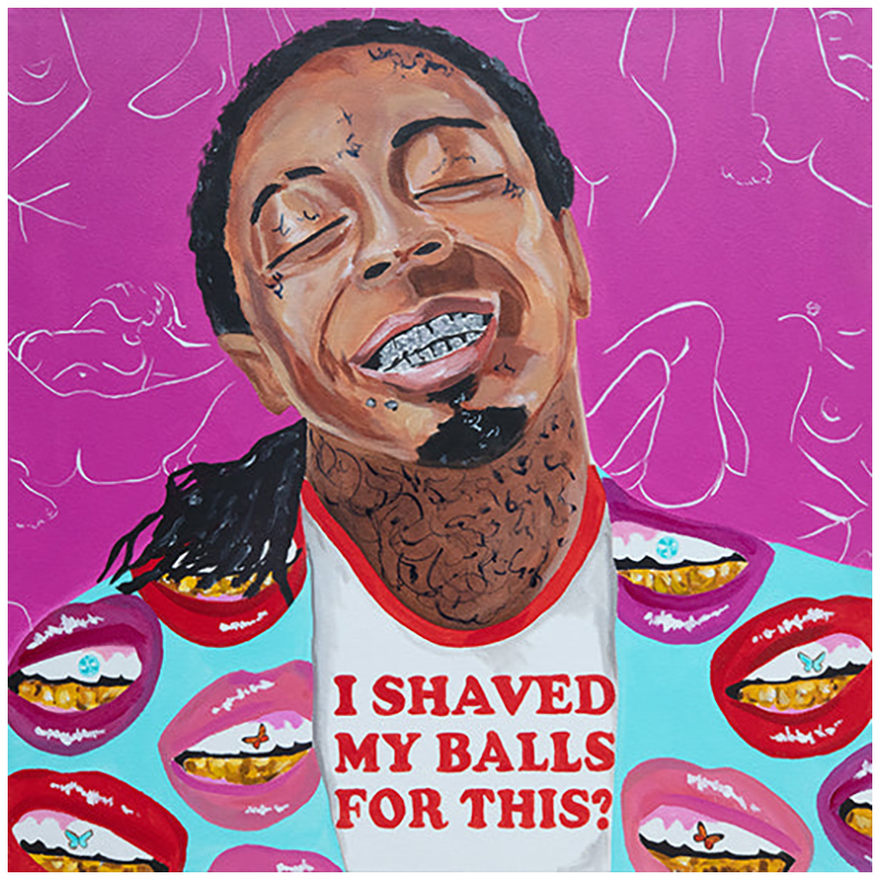 Картина Lil Wayne "I Shaved My Balls for This?" Мульти в Казани | Loft Concept 