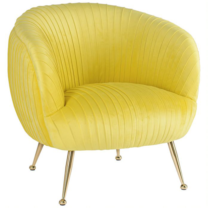 Кресло SOUFFLE CHAIR yellow Желтый матовое золото в Казани | Loft Concept 