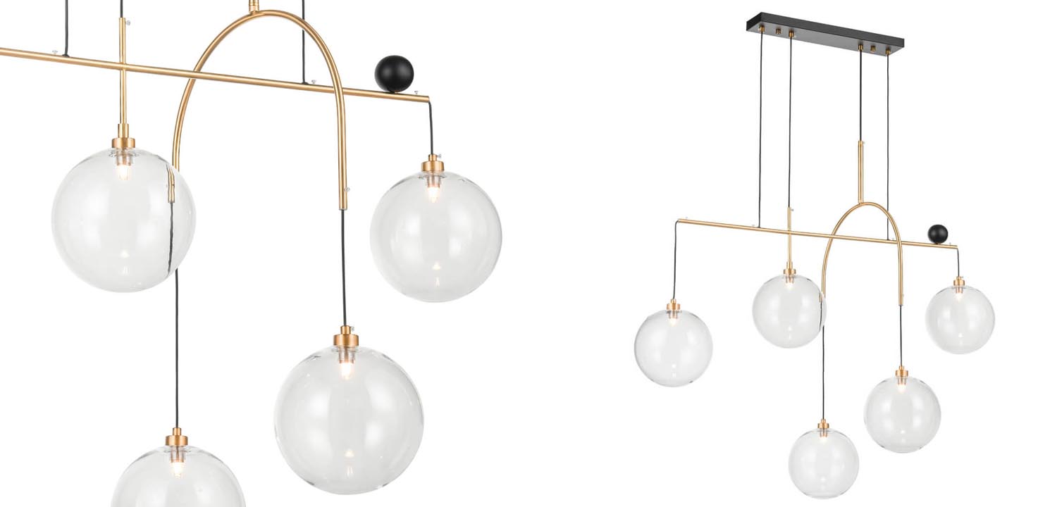 Люстра Five Hanging Balls Chandelier - фото