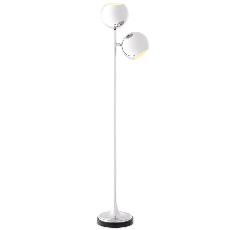 Торшер Eichholtz Floor Lamp Compton Nickel Никель в Казани | Loft Concept 