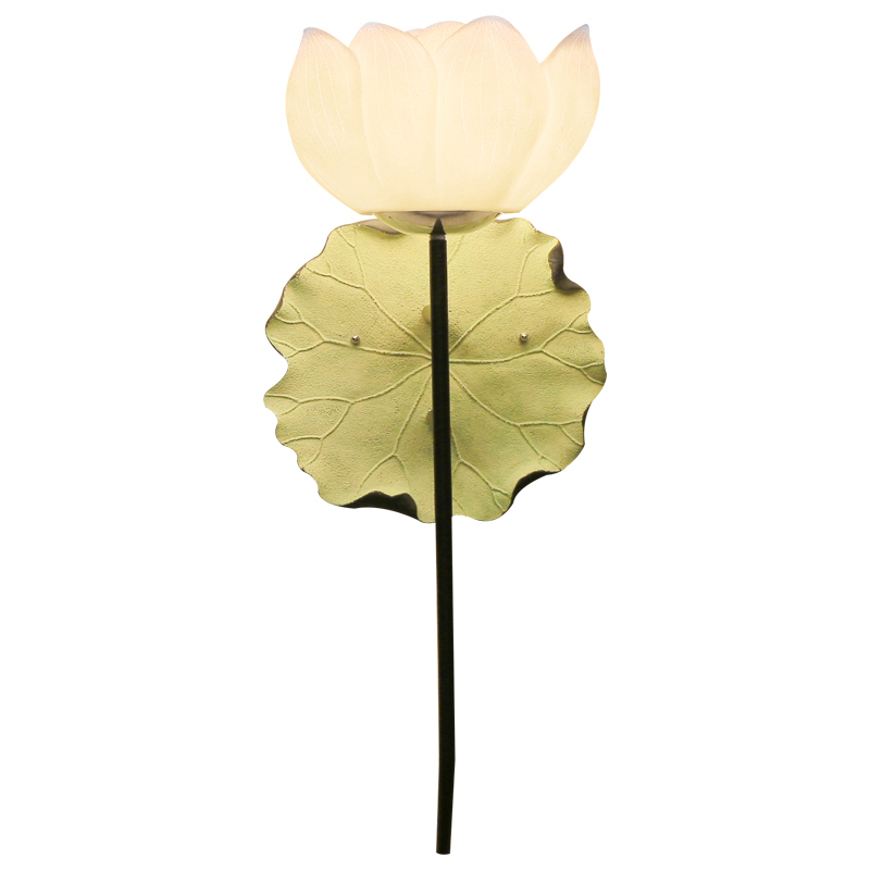 Бра White Lotus Flower Sconce Белый Зеленый шалфей в Казани | Loft Concept 