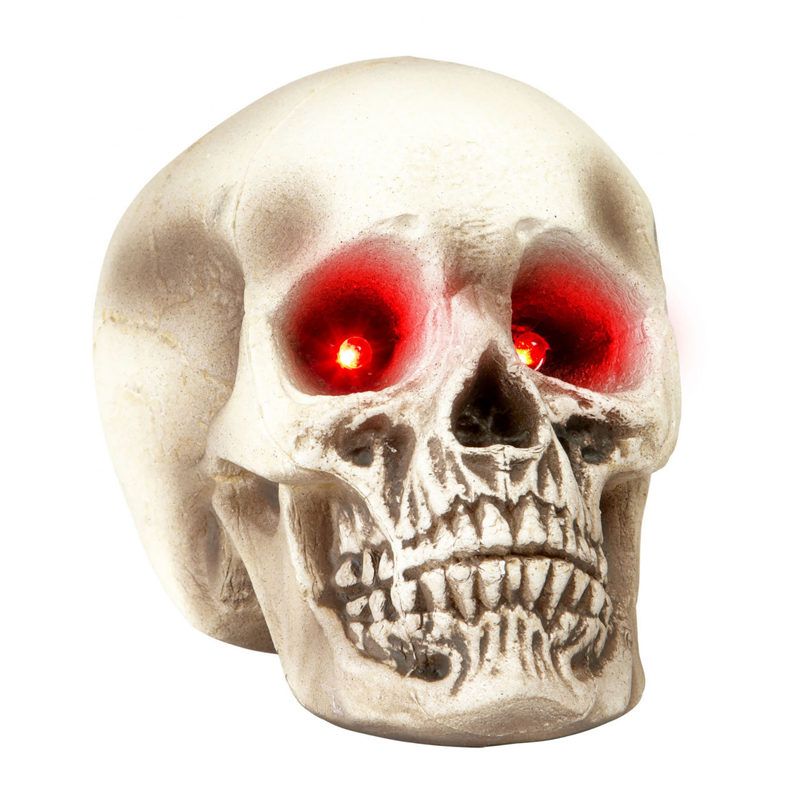 Аксессуар HALLOWEEN Skull Red Eyes Серый в Казани | Loft Concept 