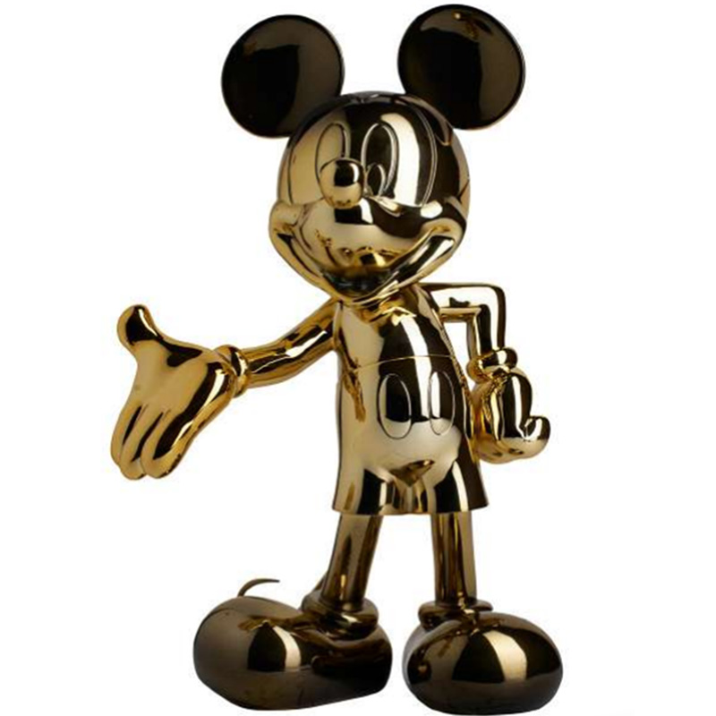 Статуэтка Mickey Mouse statuette gold Глянцевое золото Черный в Казани | Loft Concept 