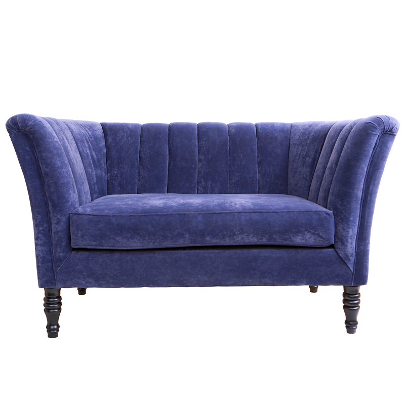 Диван Joffroi Sofa velour blue Синий в Казани | Loft Concept 