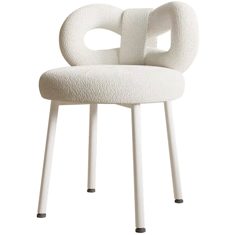 Стул Claire White Boucle Chair Белый в Казани | Loft Concept 