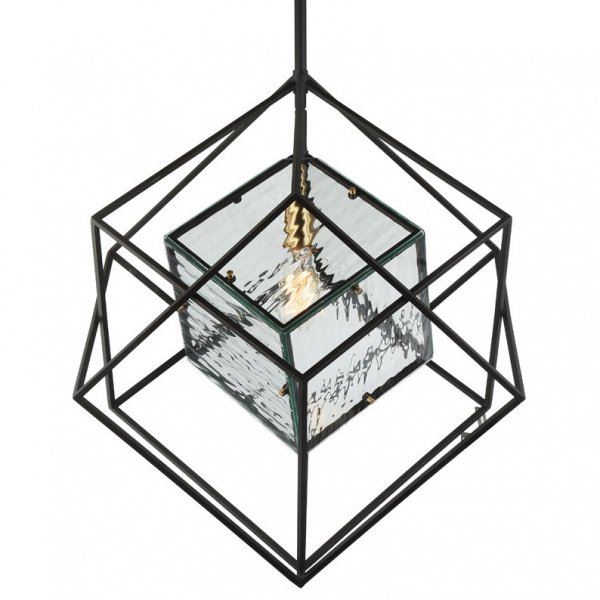 Люстра Glass Cub Pendant 61 Черный в Казани | Loft Concept 