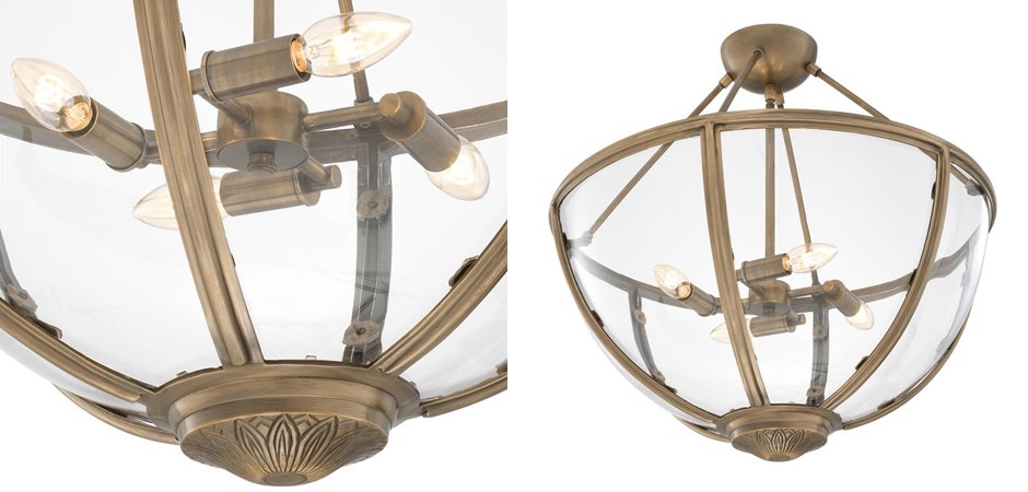Потолочный светильник Eichholtz Ceiling Lamp Deveraux Antique brass - Loft-Concept в Казани