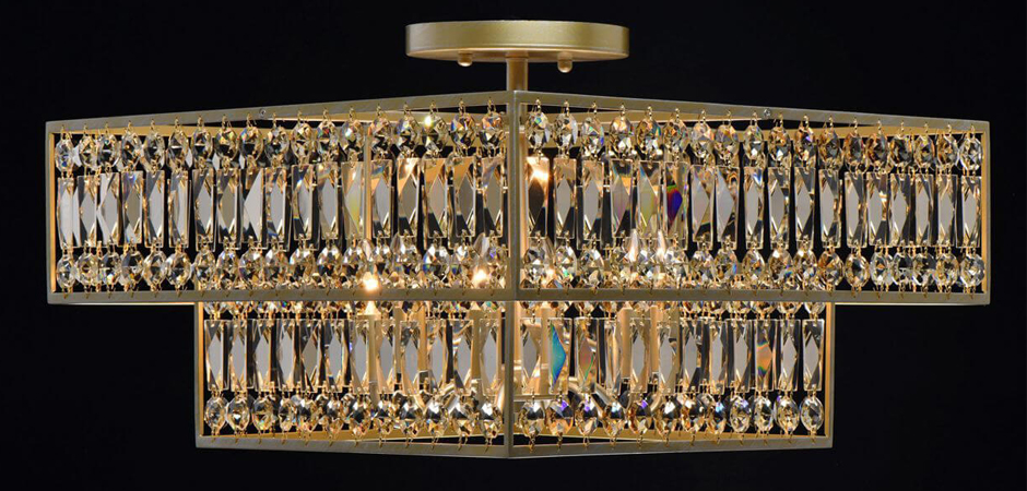 Потолочный светильник Crystal Inserts Lamp amber 6 - фото №1