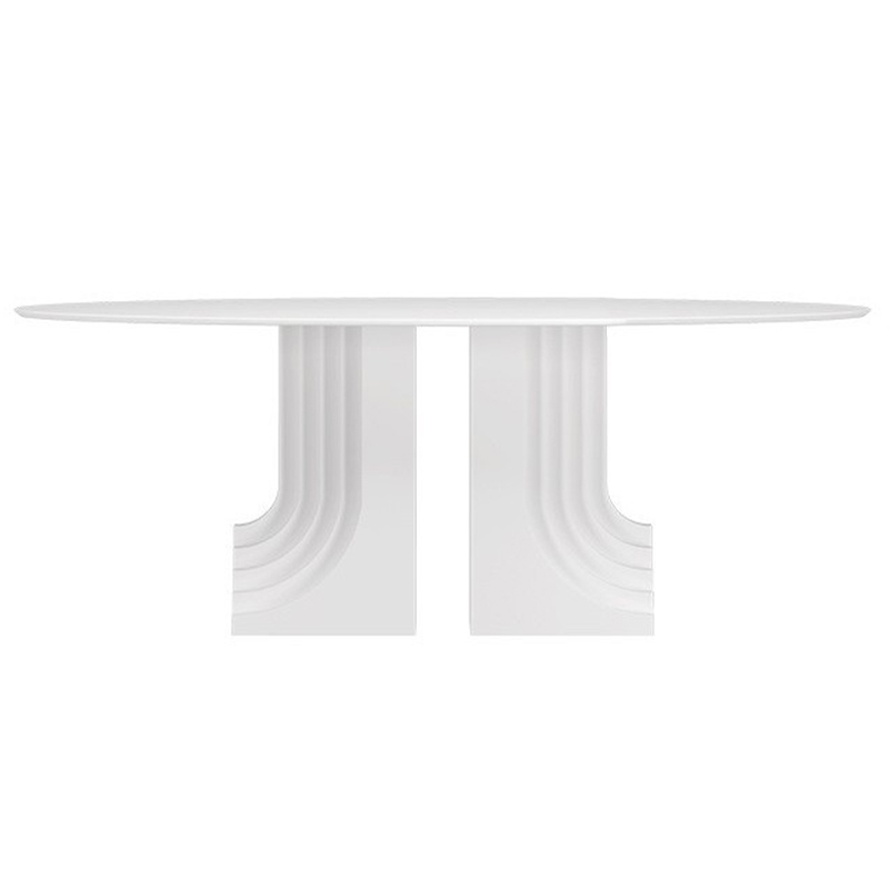 Обеденный стол Carlo Scarpa Oval Dining Table Белый в Казани | Loft Concept 