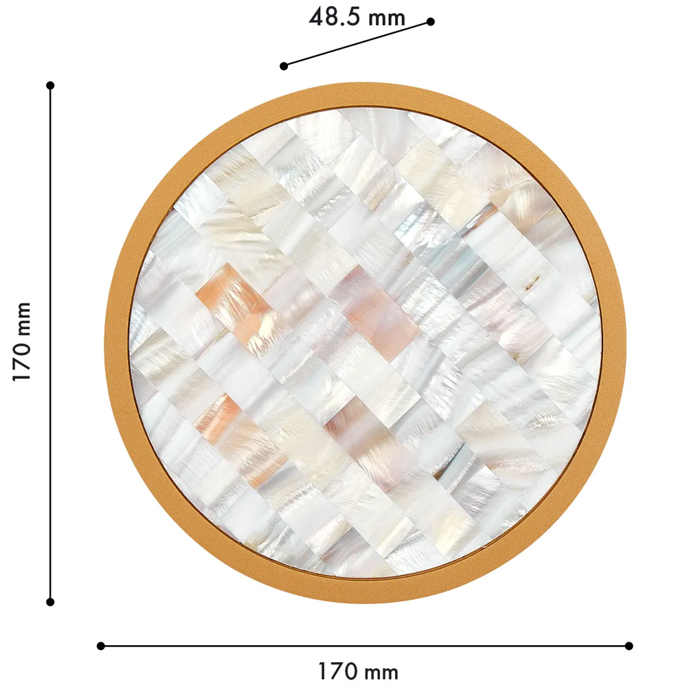 Бра в форме диска с перламутровыми прямоугольниками из морской ракушки Touch of Marine Charm в Казани