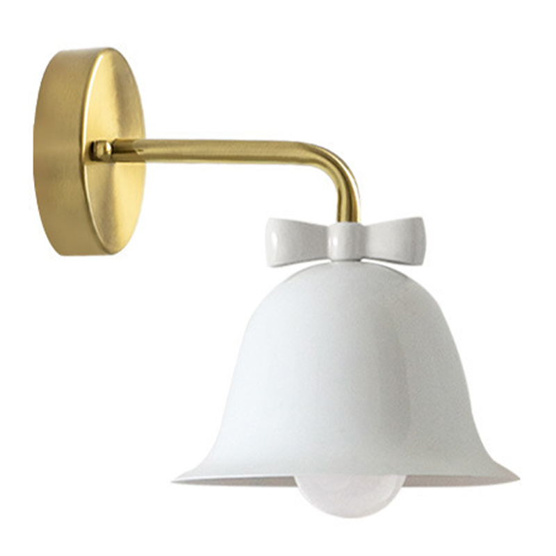 Бра Колокольчик Bell with Bow White Wall Lamp Белый Белый Красный Морская синь Золотой в Казани | Loft Concept 