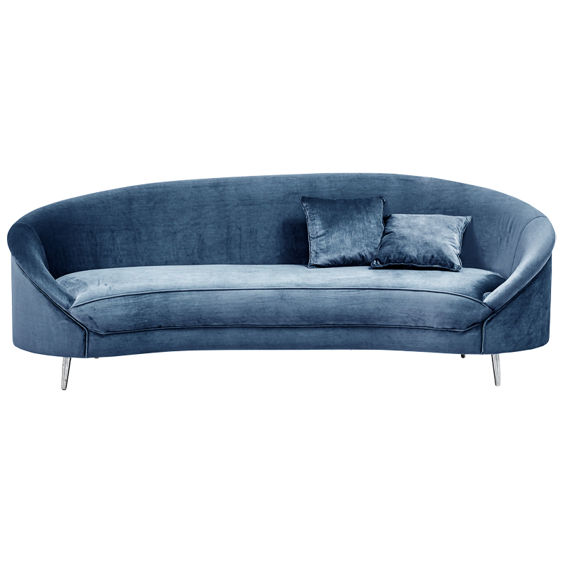 Диван Paulet Sofa blue Серый Хром в Казани | Loft Concept 