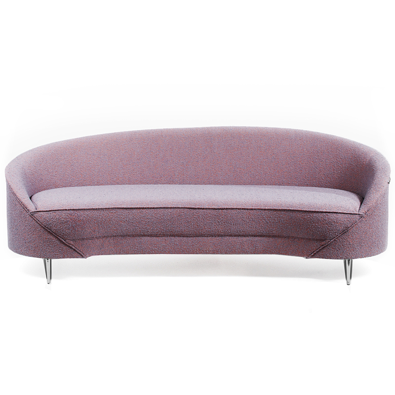 Диван Paulet Sofa Сиреневое Букле Лиловый Хром Диван Paulet Sofa Сиреневое Букле Лиловый Хром в Казани | Loft Concept