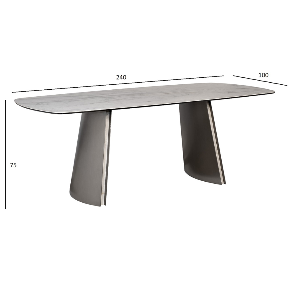 Стол обеденный прямоугольный керамический Ceramic Dining Table в Казани