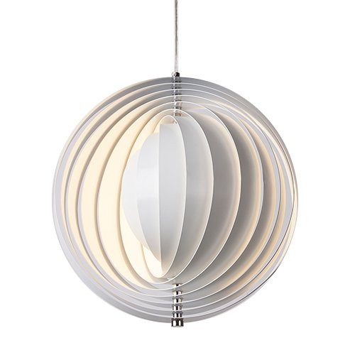 Подвесной светильник Led Pendant Rotates Space Ball Metal Белый в Казани | Loft Concept 