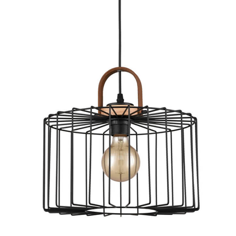 Подвесной светильник Cage Wire Color black D32 Черный в Казани | Loft Concept 