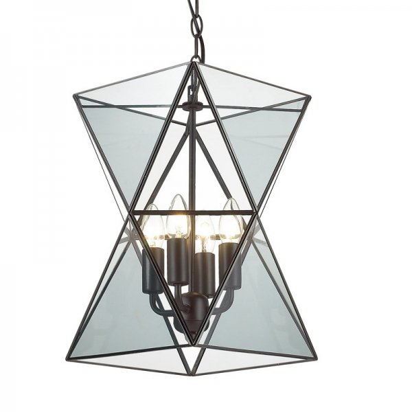 Люстра PolyPyramid Glass Pendant 4 Прозрачный в Казани | Loft Concept 