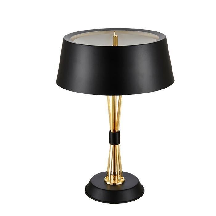 Настольная лампа MILES TABLE LAMP Delightful Глянцевое золото Черный Белый в Казани | Loft Concept 