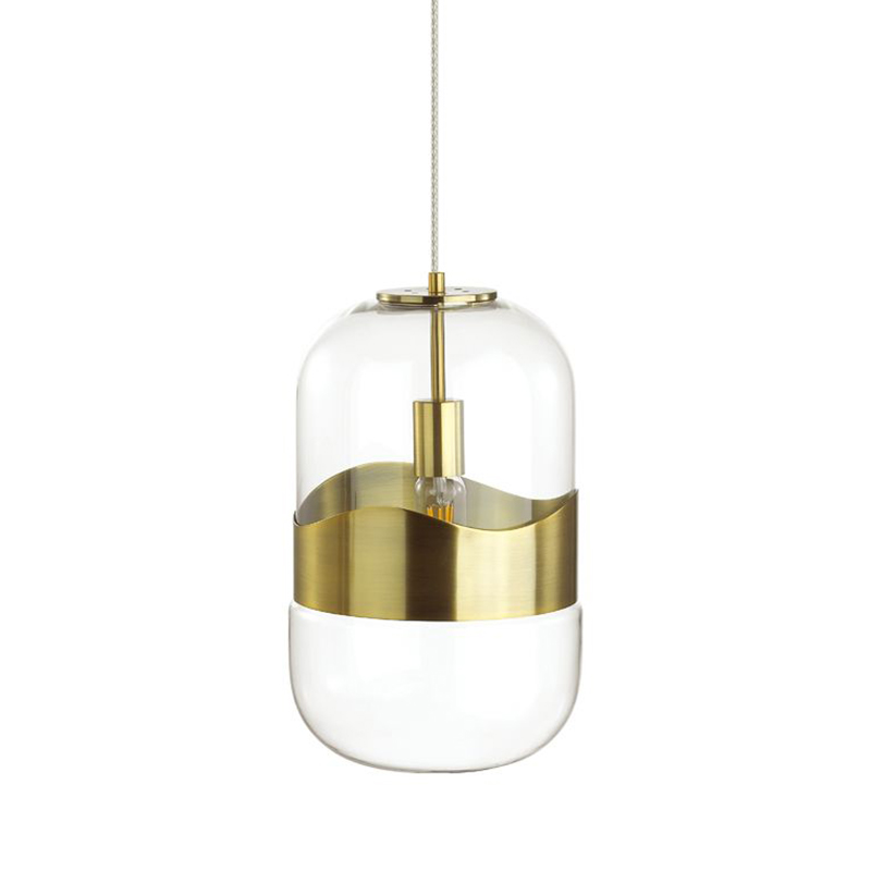 Подвесной светильник Igon Gold Hanging Lamp Золотой Прозрачный в Казани | Loft Concept 