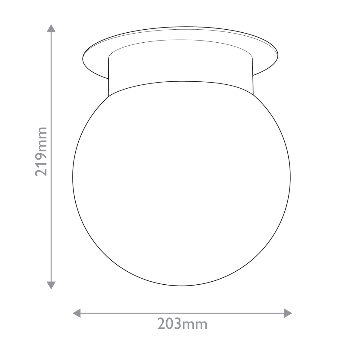 Потолочный светильник с белым матовым шарообразным плафоном Kichler в Казани