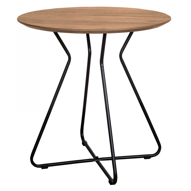 Приставной стол Matron Table round Черный Орех в Казани | Loft Concept 