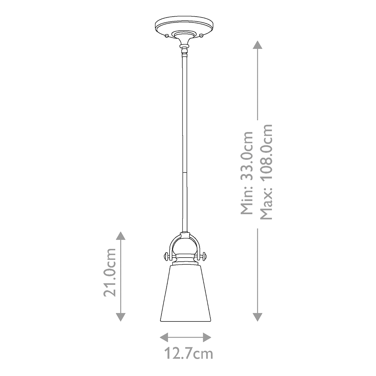 Подвесной светильник бронзового цвета с матовым стеклянным плафоном в форме конуса Hinkley в Казани