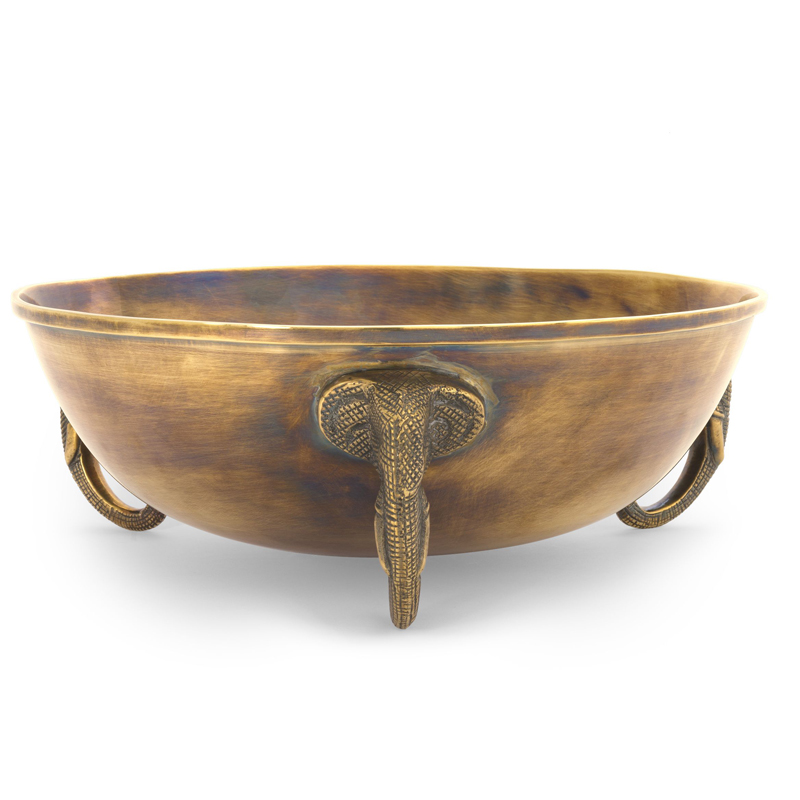 Чаша Eichholtz Bowl Maharaja brass Винтажная латунь в Казани | Loft Concept 