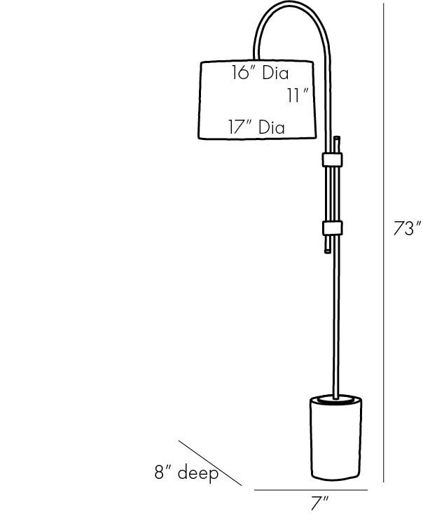 Торшер Arteriors ILY FLOOR LAMP в Казани