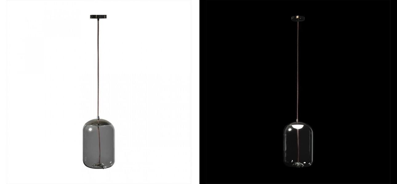 Подвесной светильник Brokis KNOT PC1034 Серое стекло - фото №2