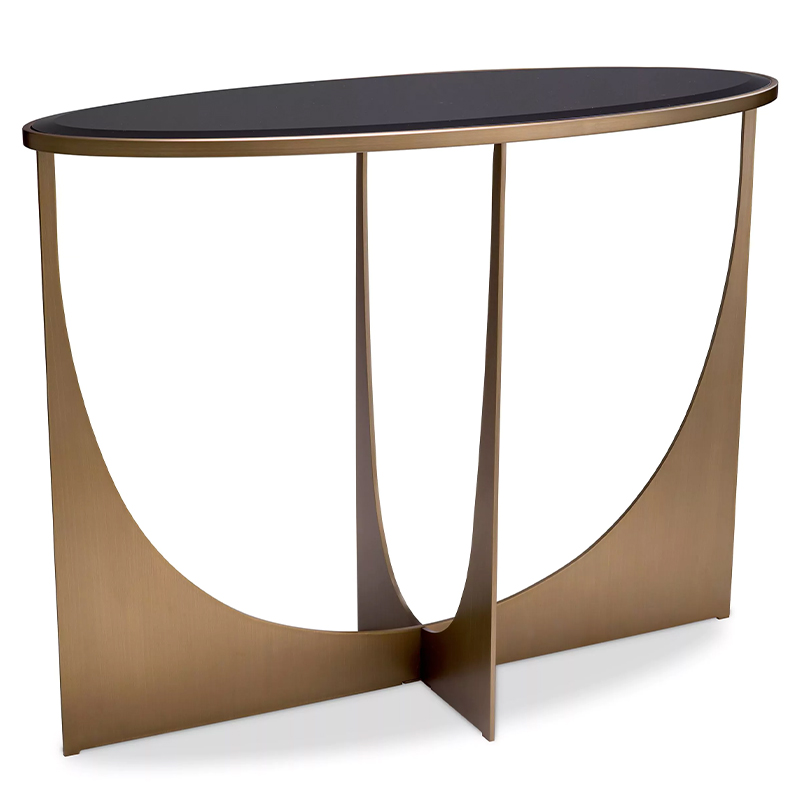 Консоль Eichholtz Console Table Elegance Черный Латунь в Казани | Loft Concept 