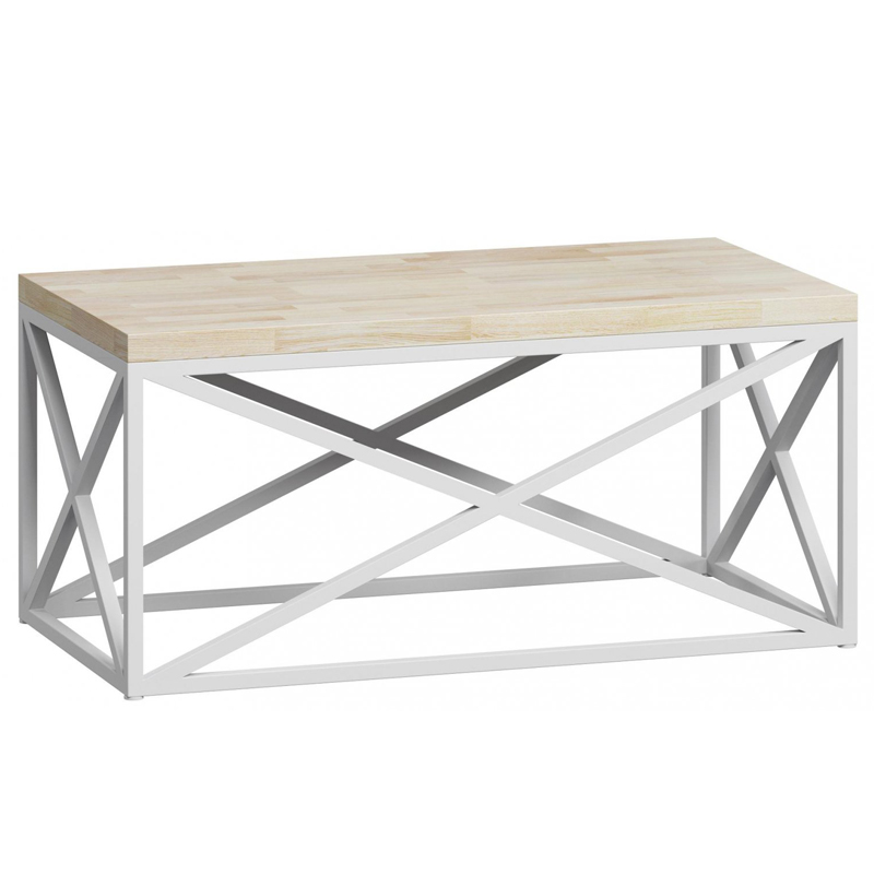 Кофейный стол Industrial Oak Geometric Coffee Table white Белый в Казани | Loft Concept 