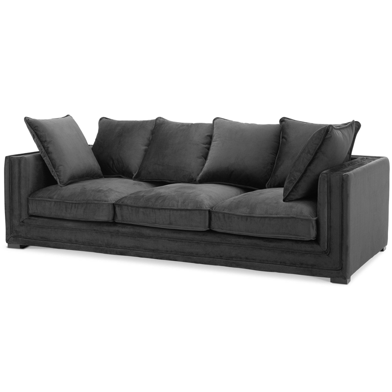 Диван Eichholtz Sofa Menorca black Черный в Казани | Loft Concept 