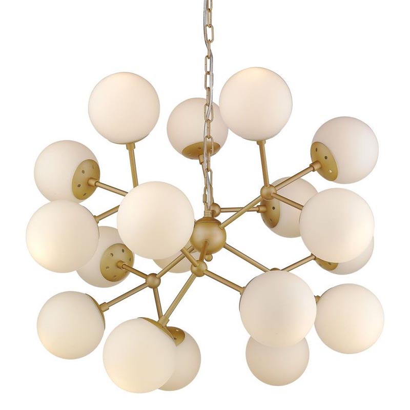 Люстра Berries Chandelier white matt 75 Золотой Белое матовое стекло в Казани | Loft Concept 