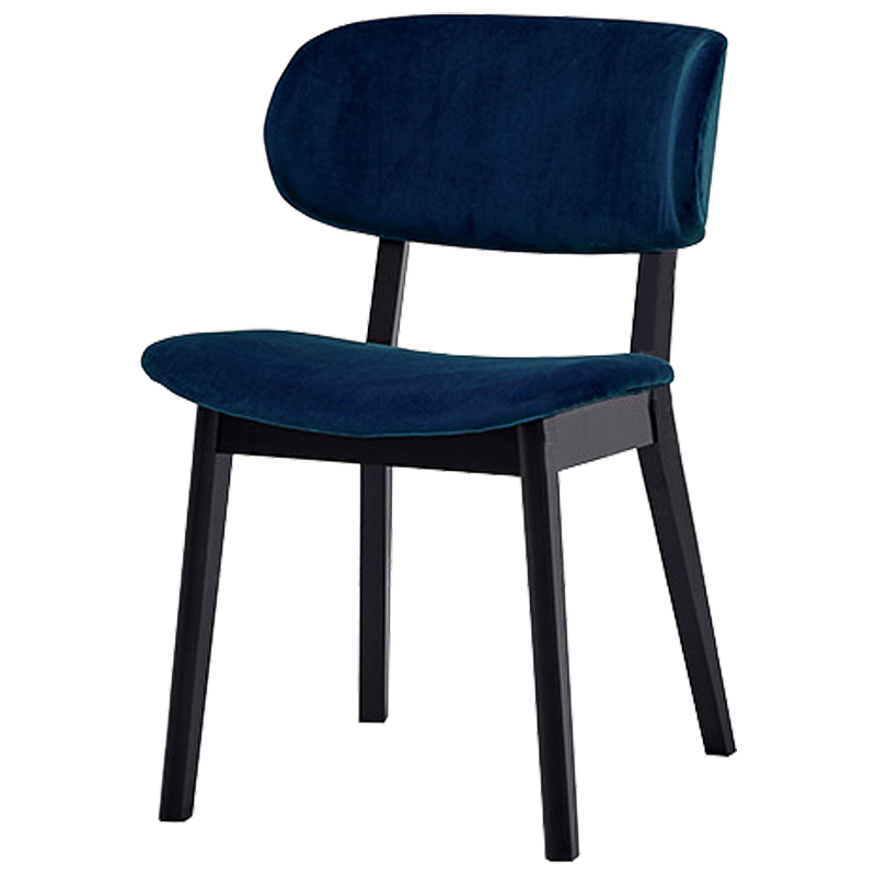 Стул Mungan Stool blue Черный Сапфирово-синий в Казани | Loft Concept 