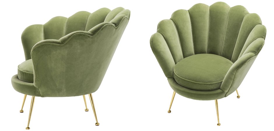 Кресло Eichholtz Chair Trapezium Light Green Кресло Eichholtz Chair Trapezium Light Green - Loft-Concept в Казани