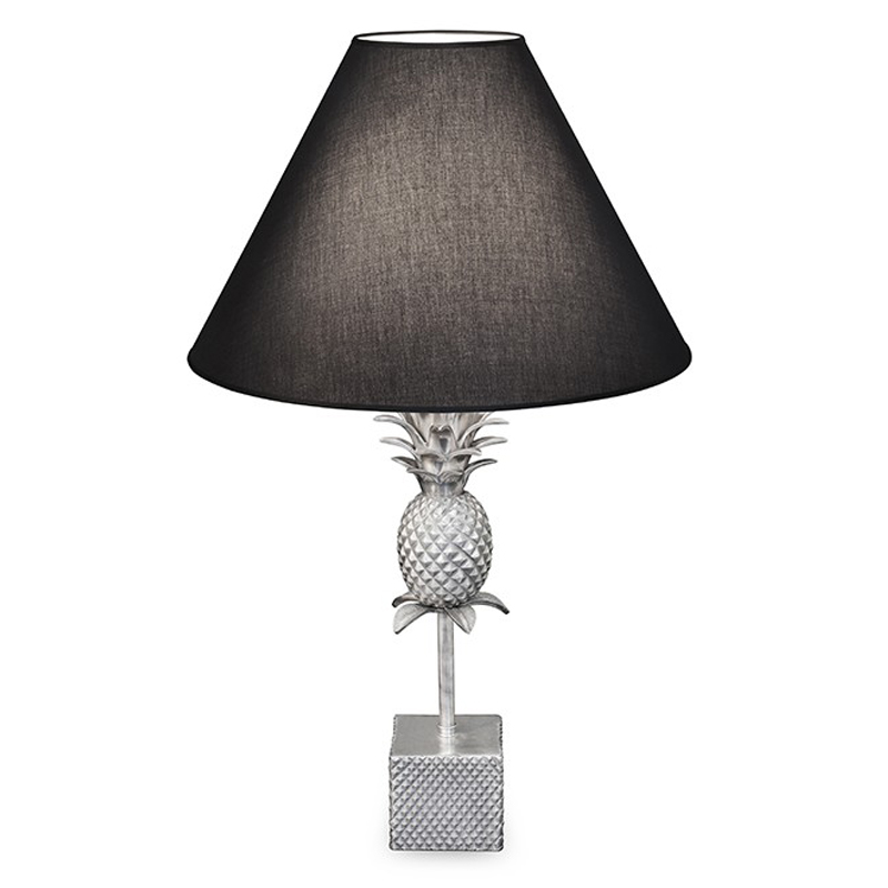 Настольная лампа LAMPTABLE PINEAPPLE CONE black Черный Серебряный в Казани | Loft Concept 