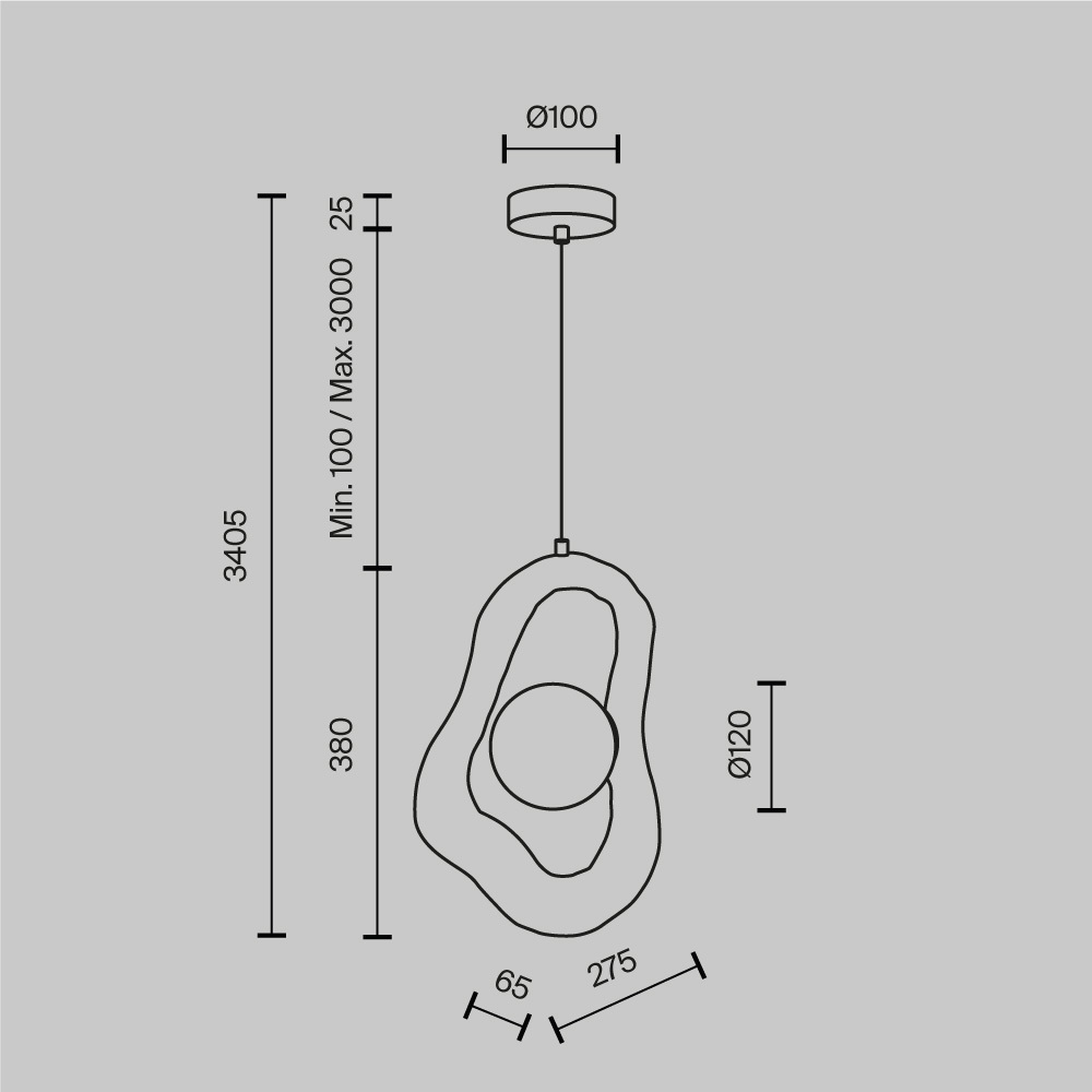 Подвесной светильник Opus в Казани