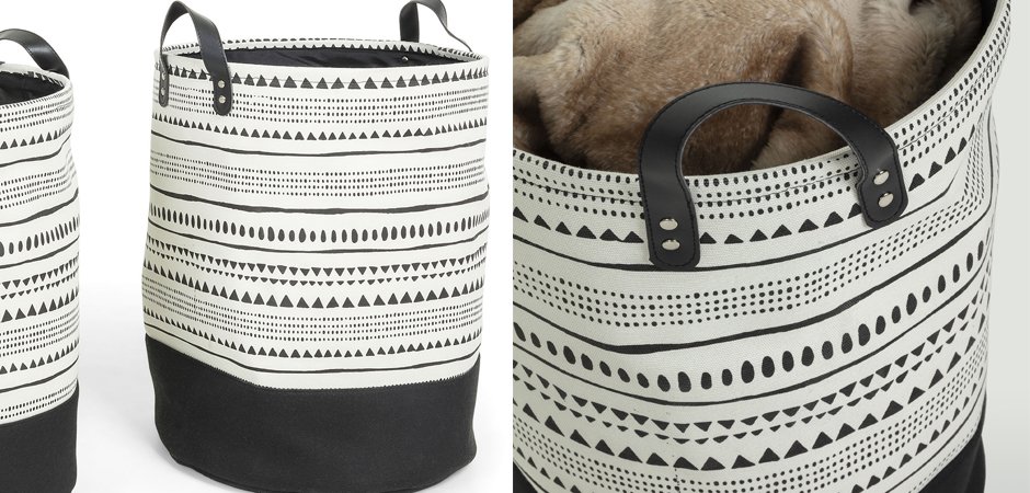 Комплект корзин Black and White Wedges Комплект корзин Black and White Wedges - Loft-Concept в Казани