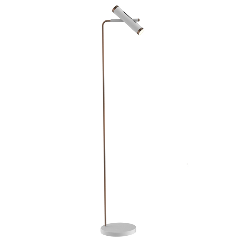 Торшер Rainer Floor Lamp white Белый Золотой в Казани | Loft Concept 