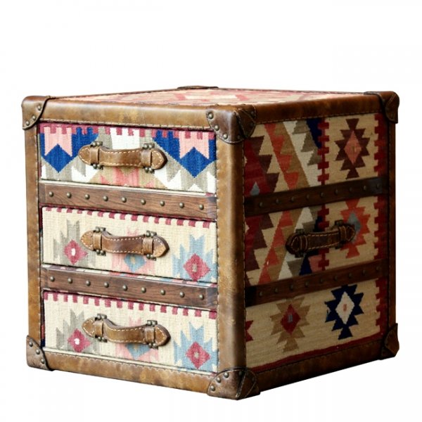 Сундук Kilim Cube Chest Мульти в Казани | Loft Concept 