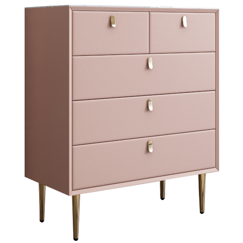 Комод Olson Leather Chest of Drawers 80 Белый Оранжевый Синий Бежевый Светло-серый Розовый в Казани | Loft Concept 