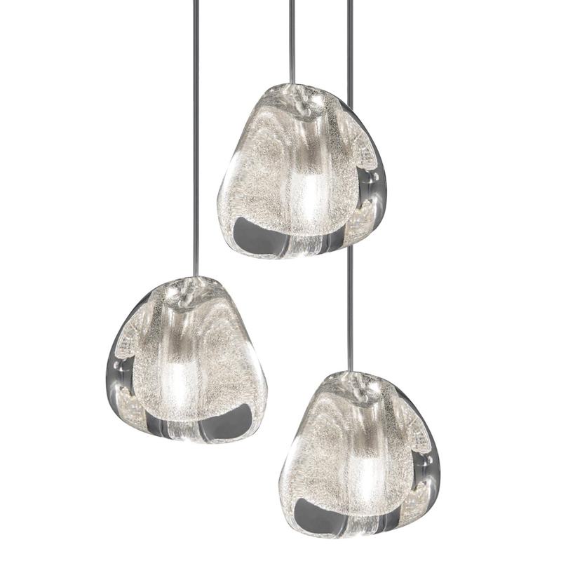 Подвесной светильник Mizu 1 Suspension Lamp Silver Серебряный Хром в Казани | Loft Concept 