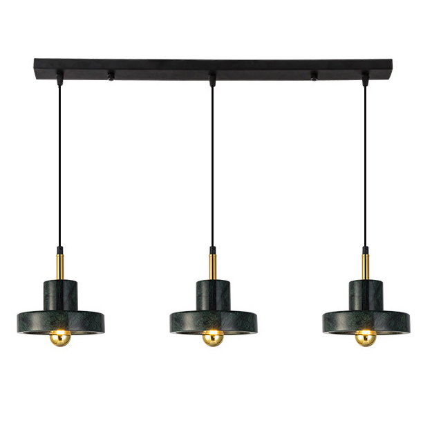 Люстра Tom Dixon Stone Pendant Black 3 Черный Золотой в Казани | Loft Concept 