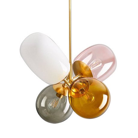 Люстра Candies Modern Balloon Glass Chandelier Золотой Мульти в Казани | Loft Concept 