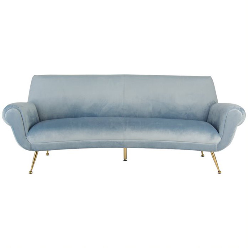 Диван Gigi Radice Lounge Sofa light blue Серо-голубой в Казани | Loft Concept 