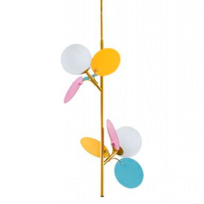 Люстра MATISSE Pendant Double multicolor Мульти Золотой Белый в Казани | Loft Concept 